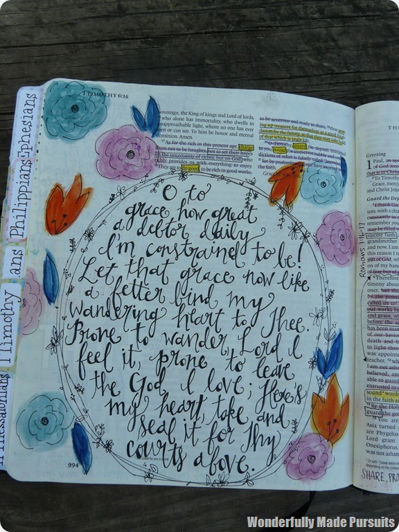 Amy's Creative Pursuits: Bible Journaling Pages using Illustrated Faith Kits
